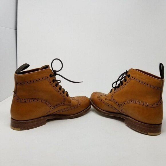 Loake Anne Leather Boots Brown Tan UK Size 5 Made In England 524526 0011 - Picture 4 of 10